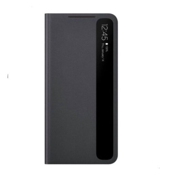 Samsung - S-View Flip Cover for Galaxy S21 - Black - Picture 1 of 6